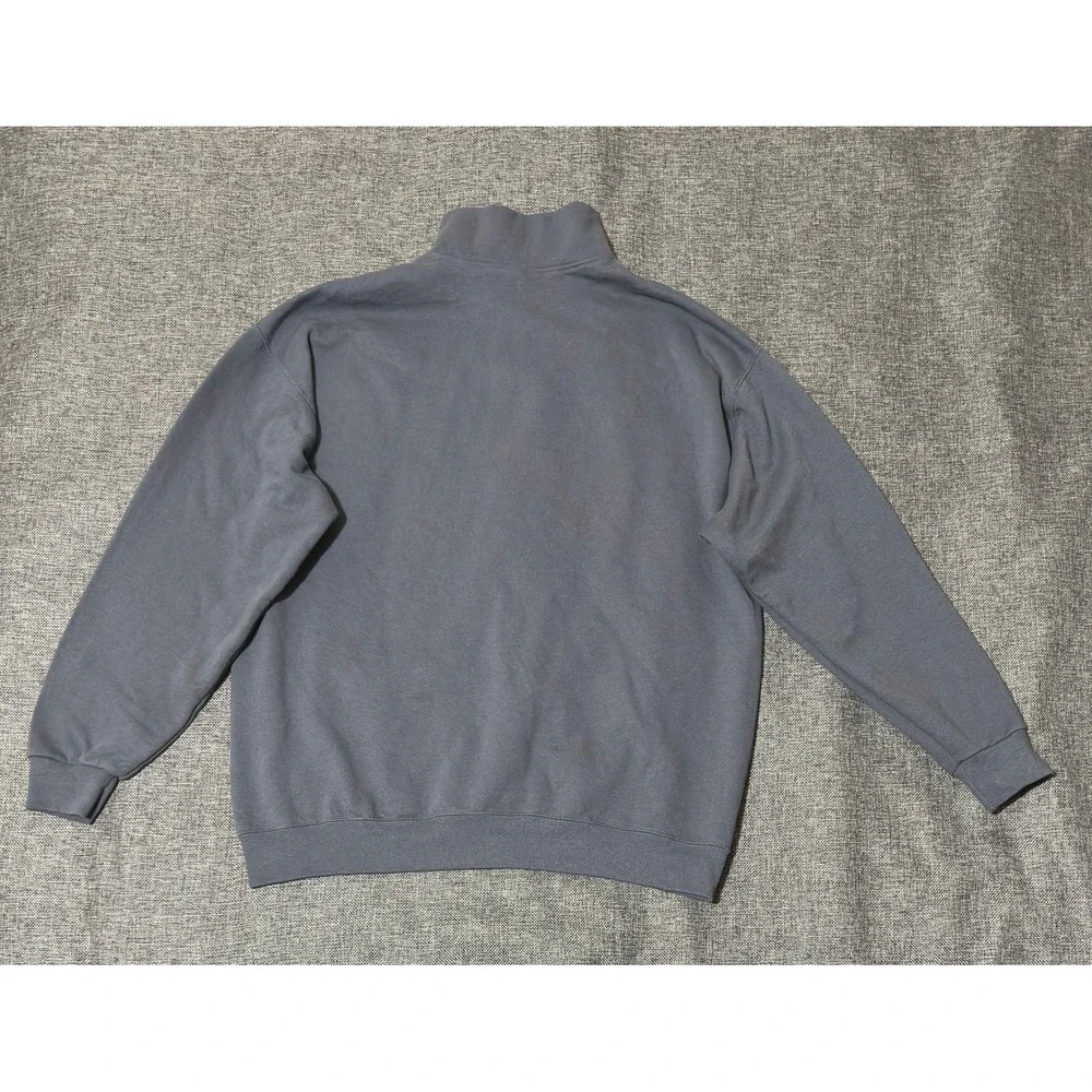 Jerzees Mens XL Quarter Zip Sweatshirt Real Estate Counsel Gray